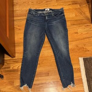 PAIGE Blue Ankle Jeans